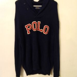 Large vintage Polo knit sweater